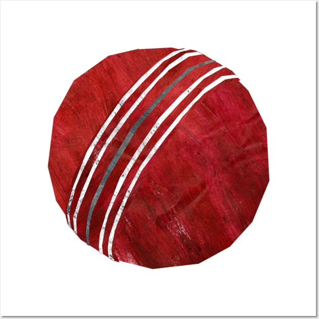 Cricket ball Wall Art by Babban Gaelg